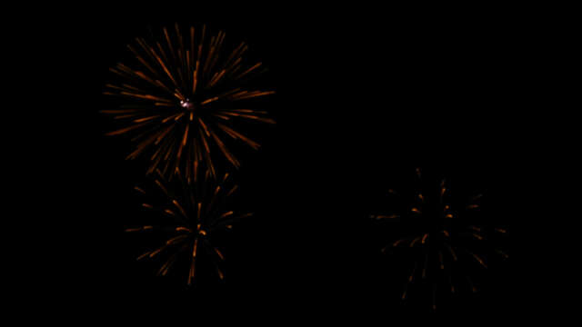 [4k] Fireworks Video Black Footage, FWCK L Edition, Peony Palmtree Dark Red (4 of 10) [Digital]