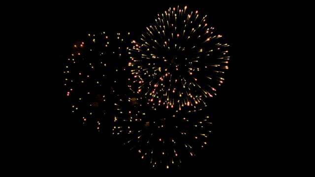 rk22 4k uhd fireworks video black footage with sound, 01 peony effect