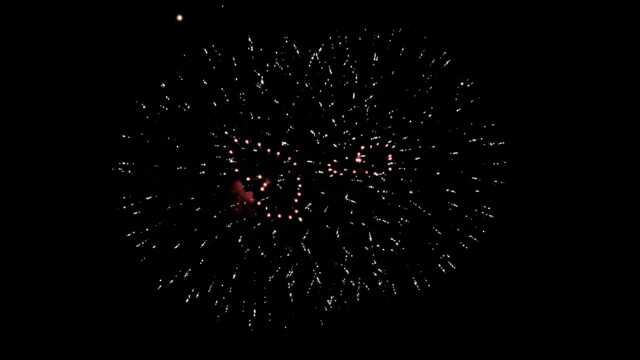 JPT26 Fireworks Videos Black Footage in 4k UHD with Sound, 21 Figures Hearts Dahlia Glitter Effect