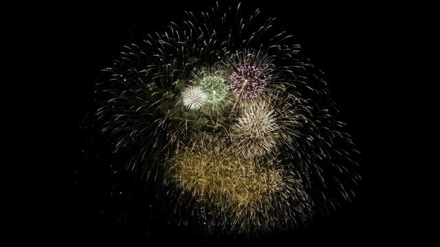 JPT26 Fireworks Videos Black Footage in 4k UHD with Sound, 27 Final Blast